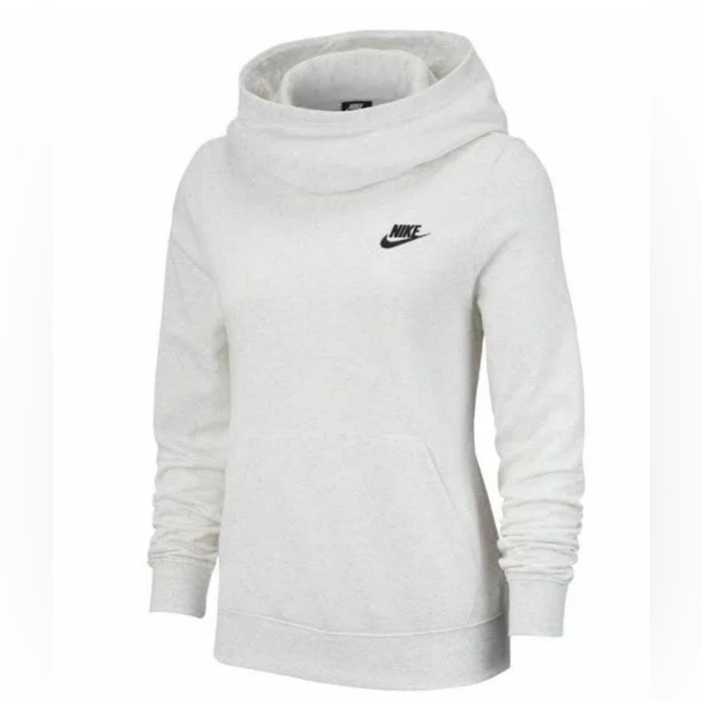 Nike Sportswear Essential Funnel Cowl Neck Women Hoodie Grey Small